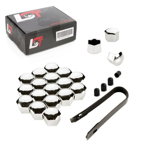 20x wheel bolt caps chrome - wheel, 17